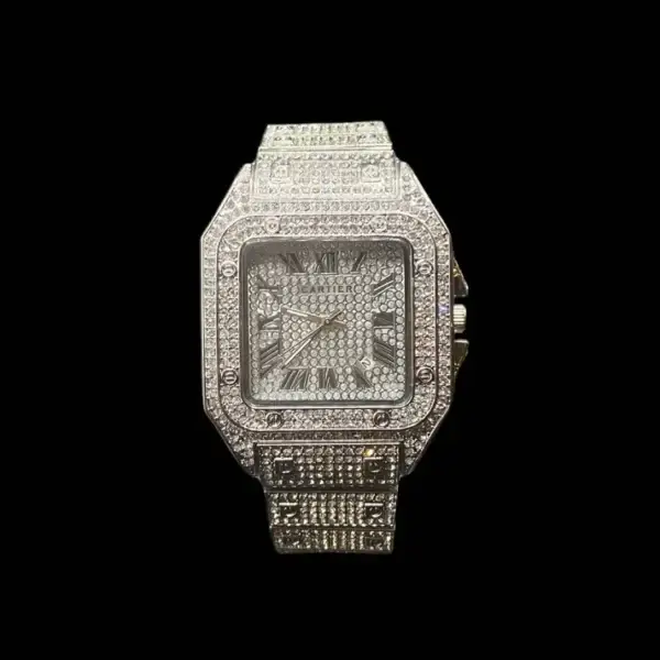 Cartier Santos Date ICED (High grade)