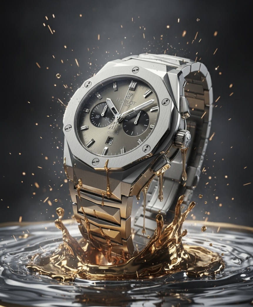 Luxury Hublot Classic Fusion Chronograph Titanium Watch for Men | Swiss Quartz Timepiece - Image 3