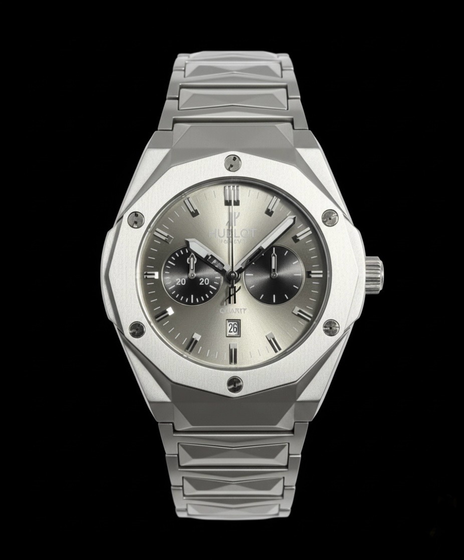 Luxury Hublot Classic Fusion Chronograph Titanium Watch for Men | Swiss Quartz Timepiece
